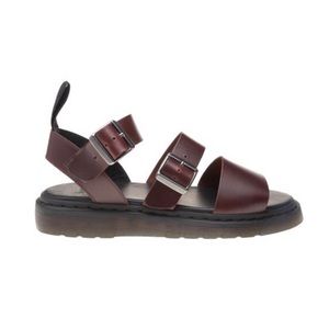 Dr Martin Gryphon Sandal in Cherry Red “Charro”